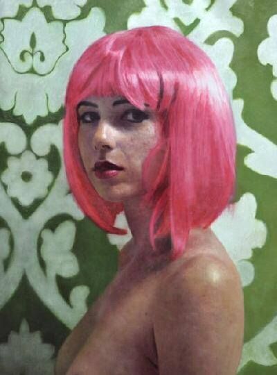 Harriet with Pink Hair - 101artgalleries