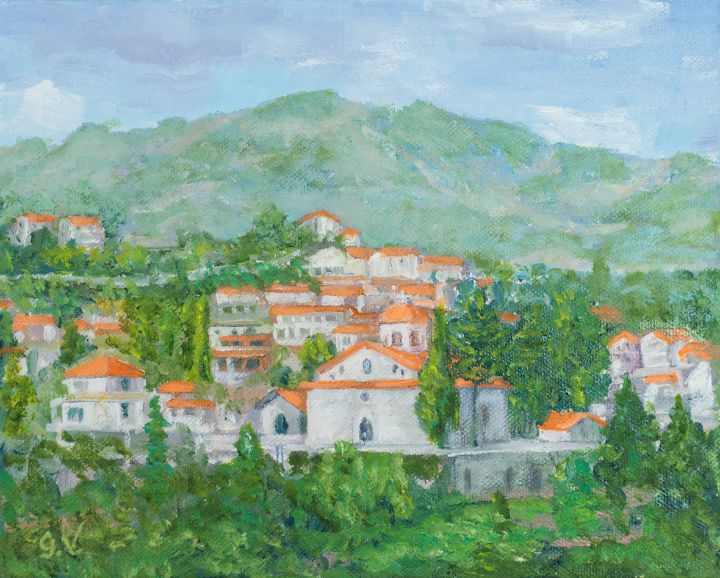 Agros village. Troodos mountains. - Vasa - Paintings & Prints ...