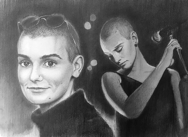 Sinead O'Connor Pencil Portrait - Conor Keegan Art Prints - Paintings ...