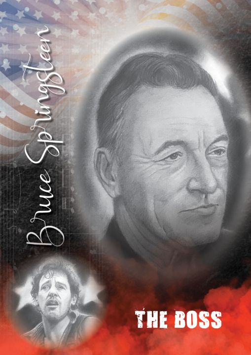 Bruce Springsteen Portait Poster - Conor Keegan Art Prints - Paintings ...
