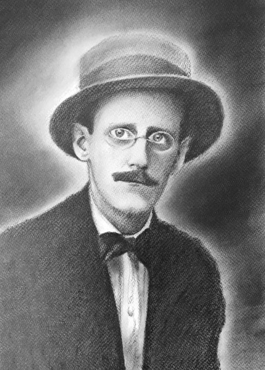 Art Print James Joyce Portrait - Conor Keegan Art Prints - Paintings ...