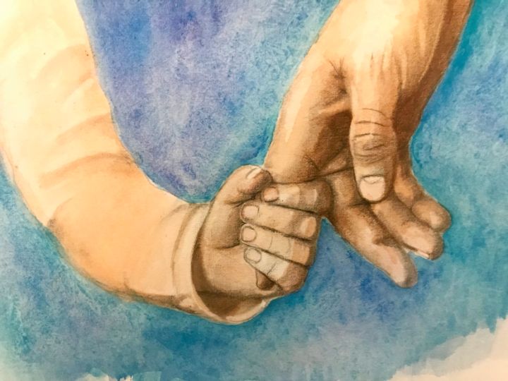 Together Father & Daughter Print - Conor Keegan Art Prints - Drawings ...