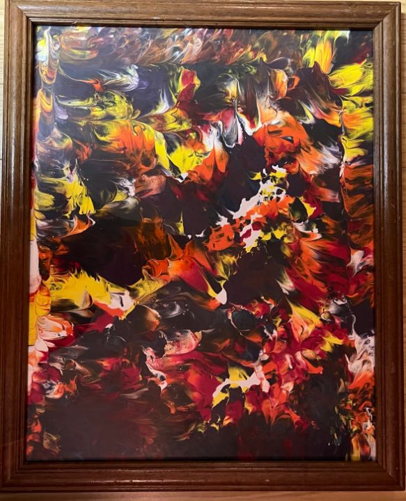 Flaming Flower - S And M painting