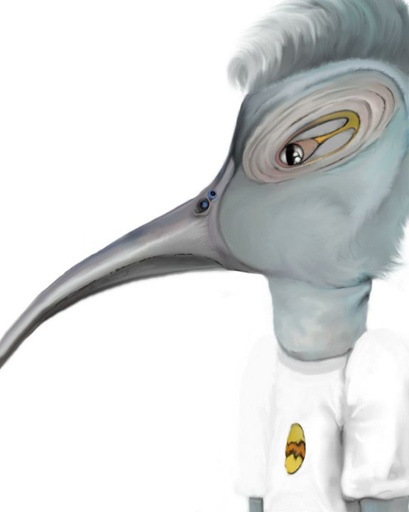 Introvert Birds Bird of Punk - Support Group for Introverts - Paintings & Prints ...
