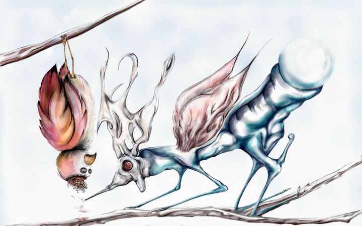 Introvert Birds Hunting Birds - Support Group for Introverts - Paintings & Prints ...