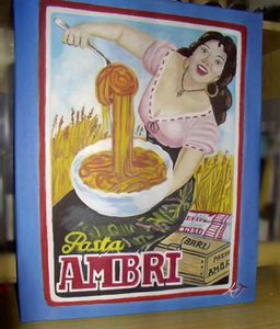 Pasta, ma non basta! - Vintage paintings by Kaytee