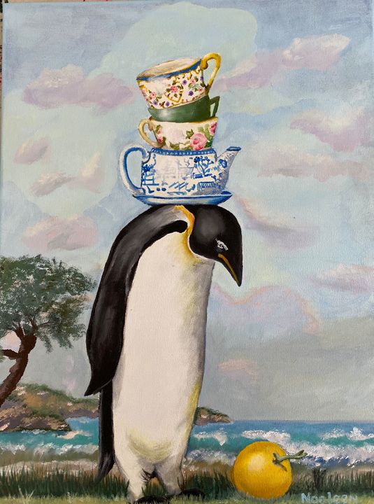 Penguin - Maple Paint Pot