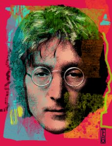 John Lennon - TEMO EDJI ART STUDIO - Paintings & Prints, Abstract ...