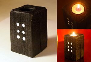 Decorative candle holder – “Domino” - ZHEKO