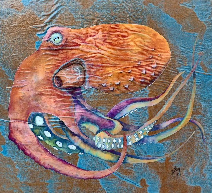 Angry Octopus - MyFishArt