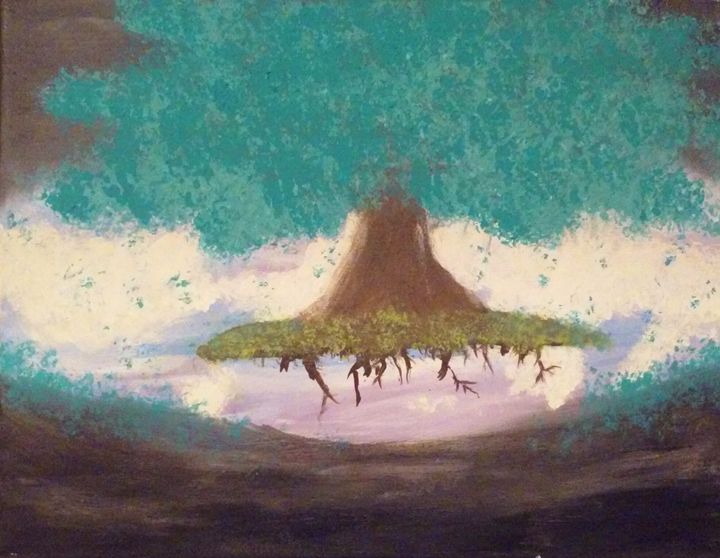Floating Tree in a Storm - Bomb Art