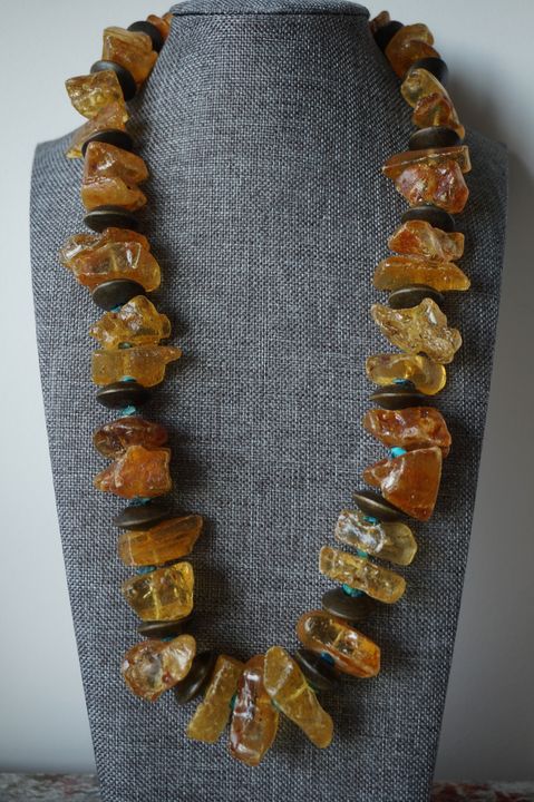 Baltic Amber turquoise SOLD - Manuela Moldovan - Jewelry, Necklaces ...