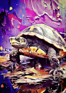 Turtle Palette Knife with Cartoon
