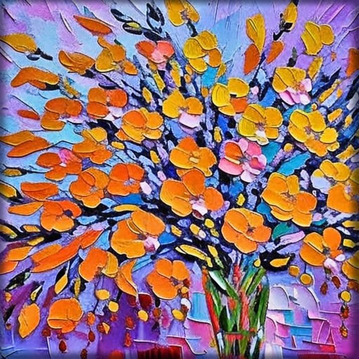 Neon flowers - LAS - Digital Art, Flowers, Plants, & Trees, Flowers, Other  Flowers - ArtPal