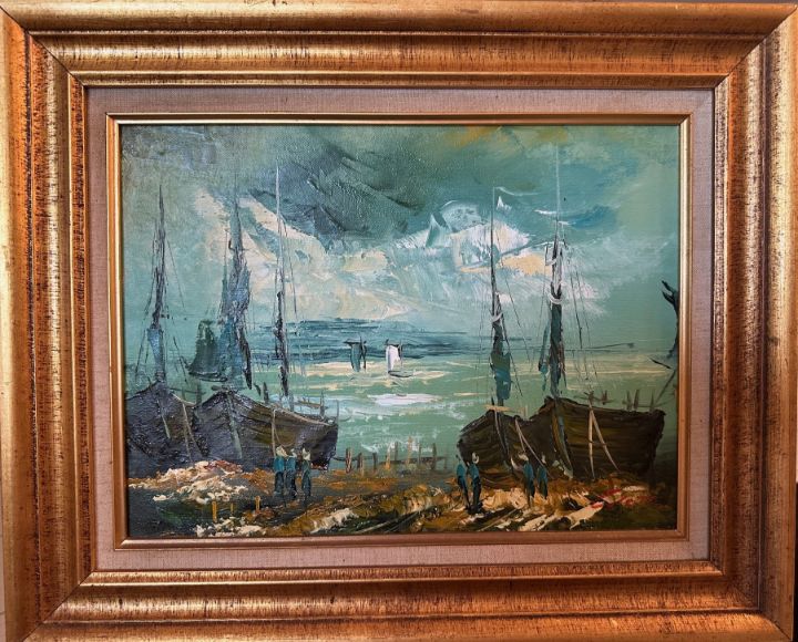 Fishing boats by Coletti - Busy Bee - Paintings & Prints, Landscapes ...
