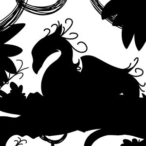 Dragon Silhouette (Inked)