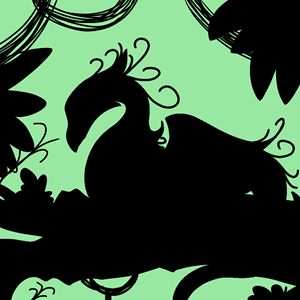 Dragon Silhouette (Green)