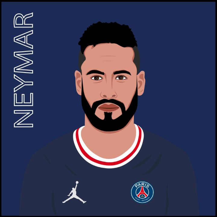 Neymar 2021 - AlteredX - Digital Art, Sports & Hobbies, Soccer - ArtPal