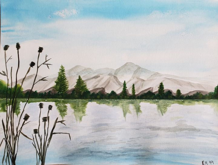 A Quiet Day on the Lake Kimberly McFarland Paintings Prints