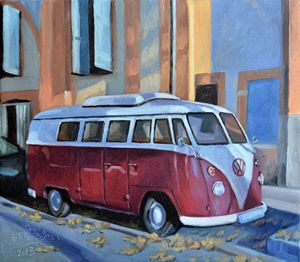 A Old Volkswagen Van