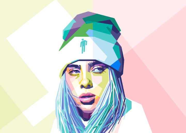 Billie Eilish Landscape - zQ Artwork
