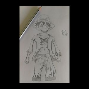 Monkey D Luffy from One Piece illustration, Monkey D. Luffy