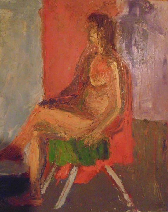 Nude sitting in chair - Christopher Knoll