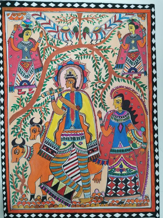 Madhubani painting - Traditional Art Gallery - Paintings & Prints ...