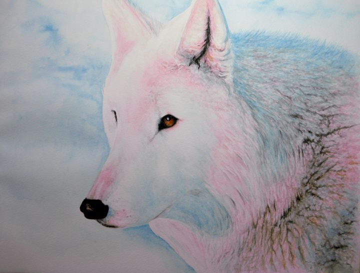 Timber Wolves in Captivity - Carol Montoya Artworks