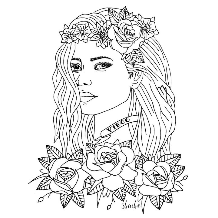 Hand Drawn Virgo Zodiac Symbol in Vintage Gravure or Sketch Style  Mythical Girl with Wings Angel Stock Vector  Illustration of etching  earth 210886368