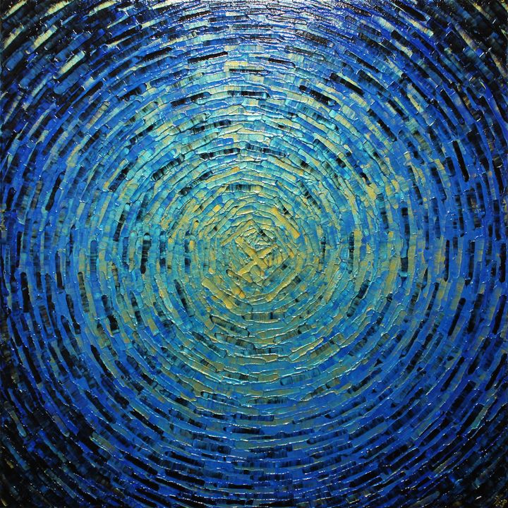 Shine of gold blue color - Jonathan Pradillon