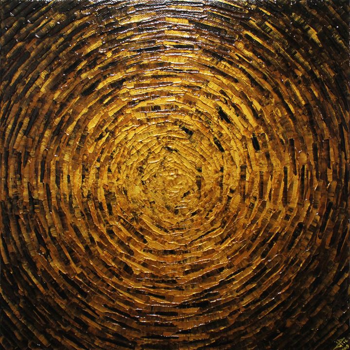 Burst of gold brown color - Jonathan Pradillon - Paintings & Prints ...