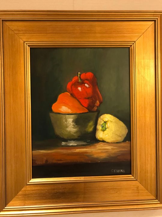 Bowl with Peppers - Cathleen Hanna