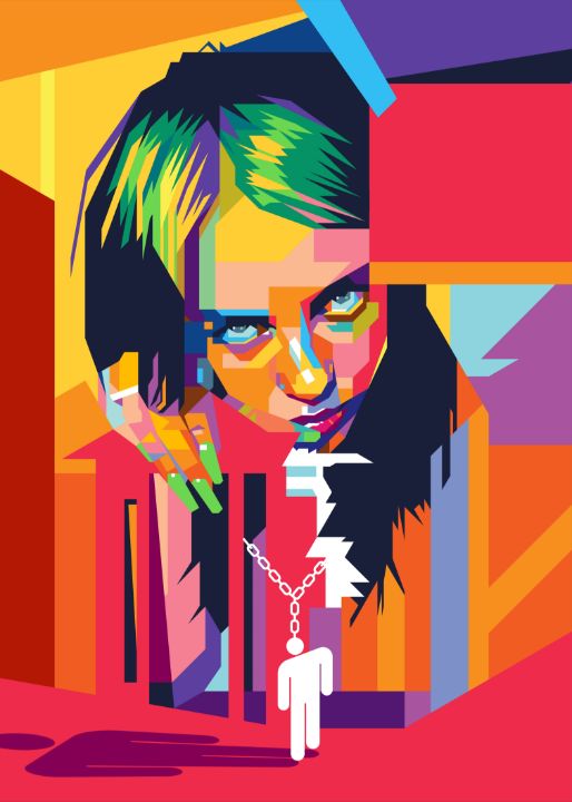 Billie Eilish Pop Art Portrait - Laksana Ardie