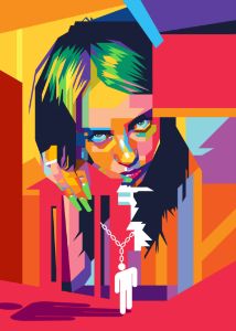 Billie Eilish Pop Art Portrait
