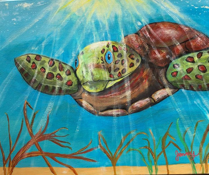 Tommy turtle - Jenny’s Coastal Art