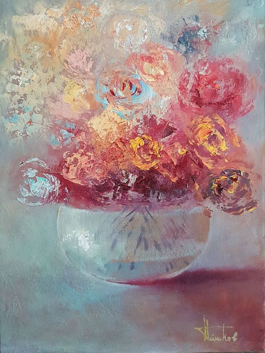 flower oil paintings gallery