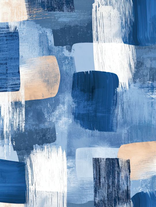 Abstract Brushstroke Modern Art Prin - Vidove - Paintings & Prints ...