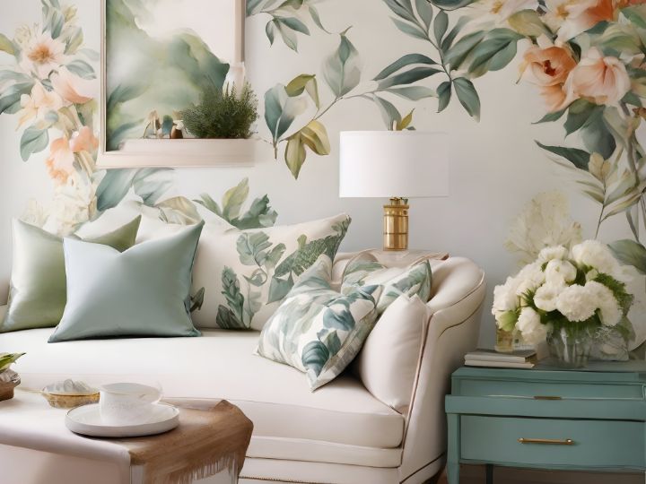 Flower living room Thai Digital Art Drawings & Illustration