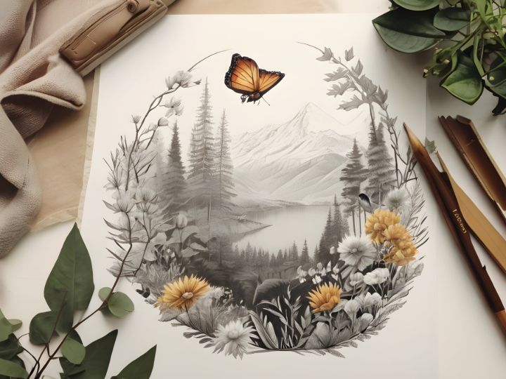 Our Stunning Botanical Natural Print - Thai Digital Art - Drawings ...
