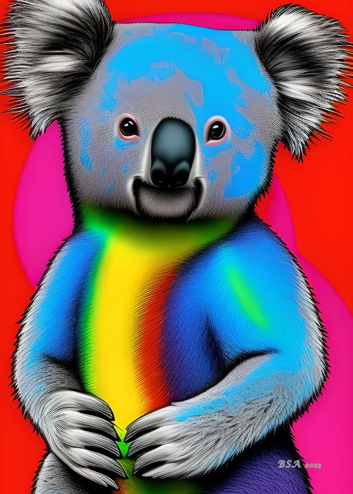 Koala Bear - Cornish Gallery - Digital Art, Animals, Birds, & Fish