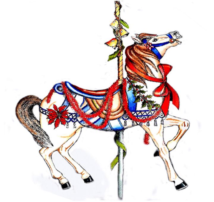 Carnival Time - Carousel Horse - crtowerart