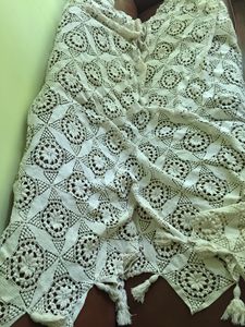 Hand made vintage French bed cover - Fine art