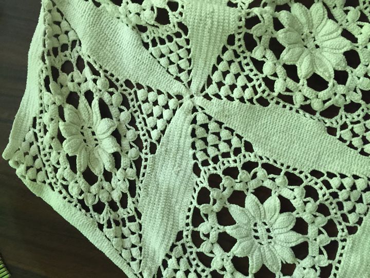 Hand made vintage French bed cover Fine art Textile & Apparel, Quilts & Bedspreads