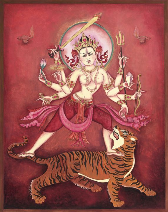 Durga the Warrior Goddess - Laura Santi Sacred Art