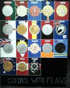 Coins with flags