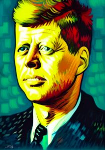 Starry John F. Kennedy Portrait