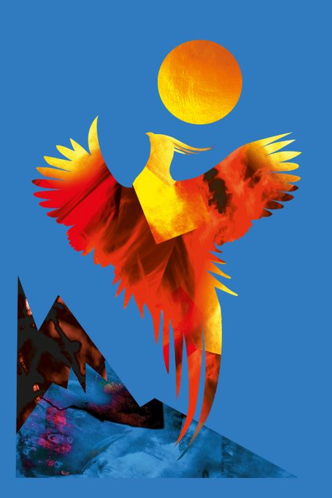 Abstract Phoenix - WildMe - Paintings & Prints, Animals, Birds, & Fish ...