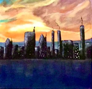 City Skyline at Dawn - Lindee Gallery