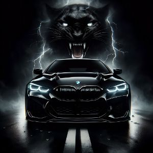 Black BMW, black panther and thunde - Nina